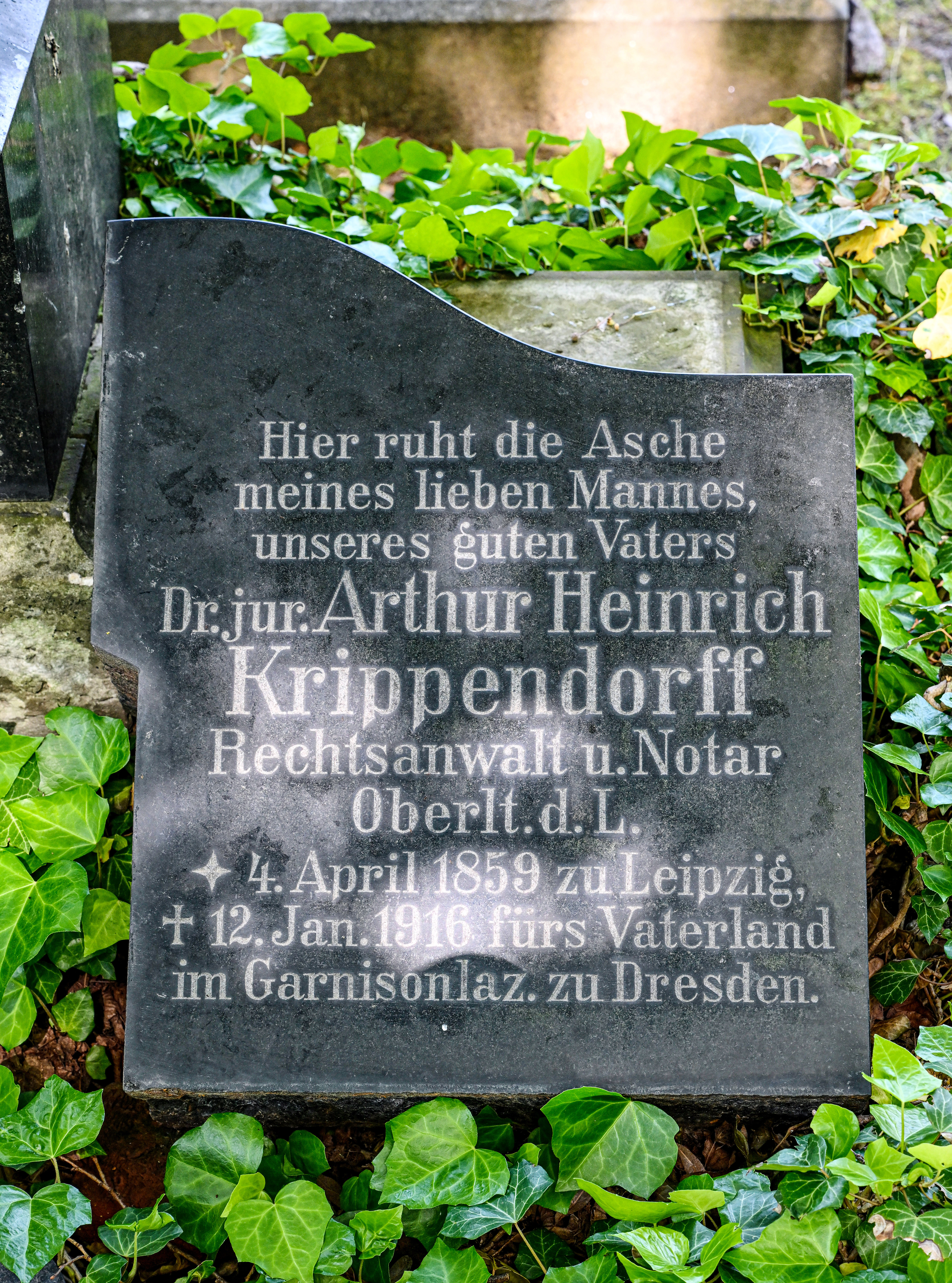 Grabstein für Arthur Heinrich von Krippendorff
© StSG/GSMP, Holm Helis, 2026