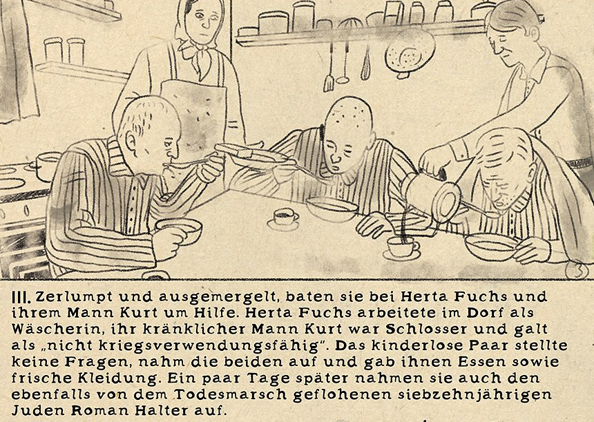 Simon Schwartz, Vita Obscura Comic, Ausschnitt