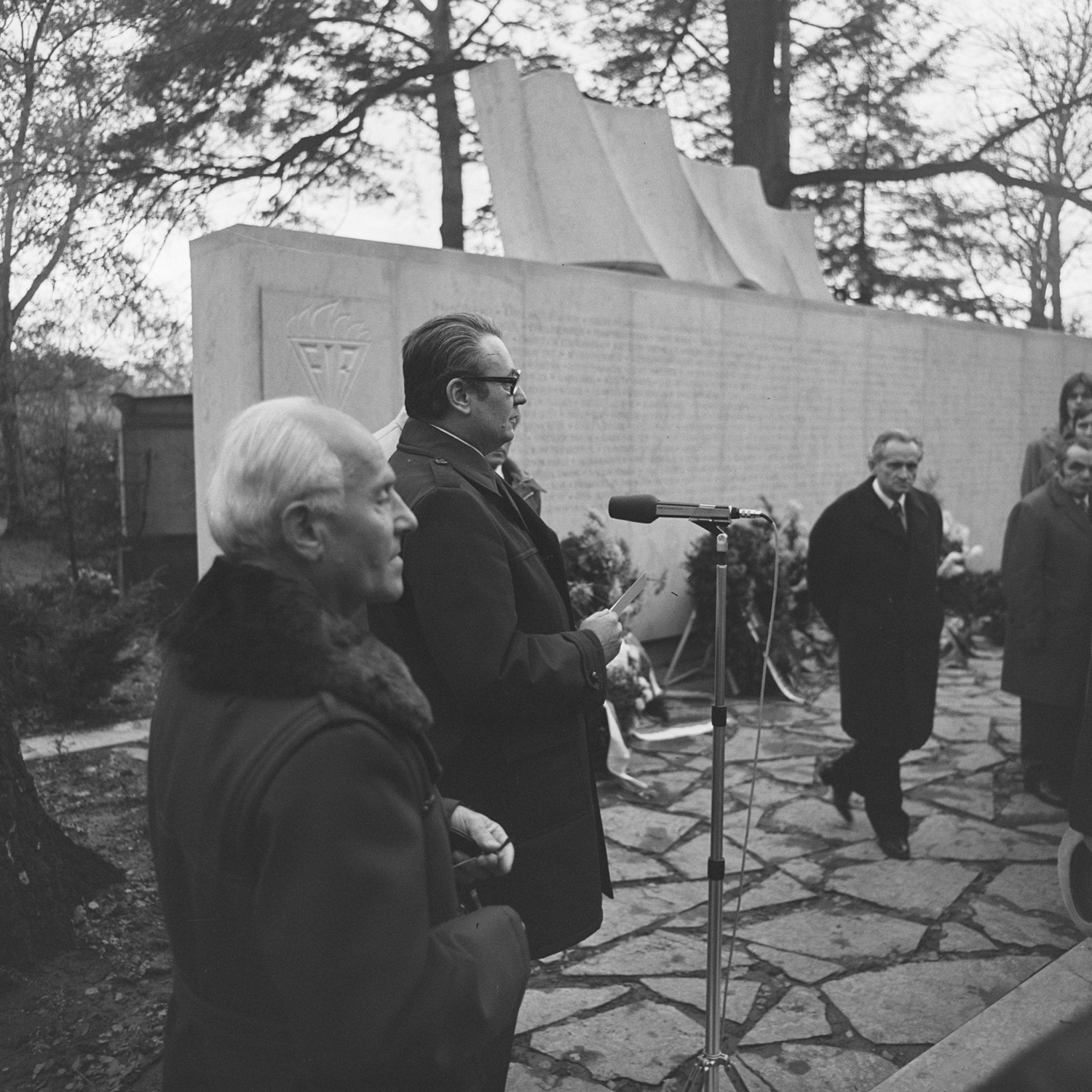 Antonín Faltys, Leiter der Abteilung für Marxismus-Leninismus beim Zentralkomitee der KSČ, bei seiner Rede
© SLUB/Deutsche Fotothek, Erich Höhne