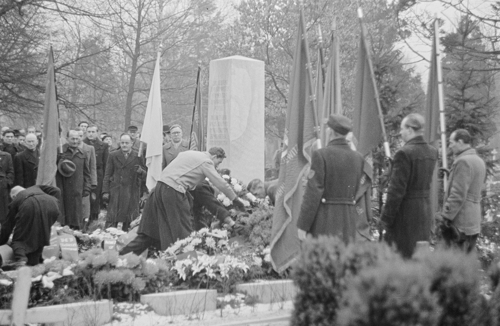 Weitere Kranzniederlegungen, 1957
© SLUB/Deutsche Fotothek, Erich Höhne/Erich Pohl