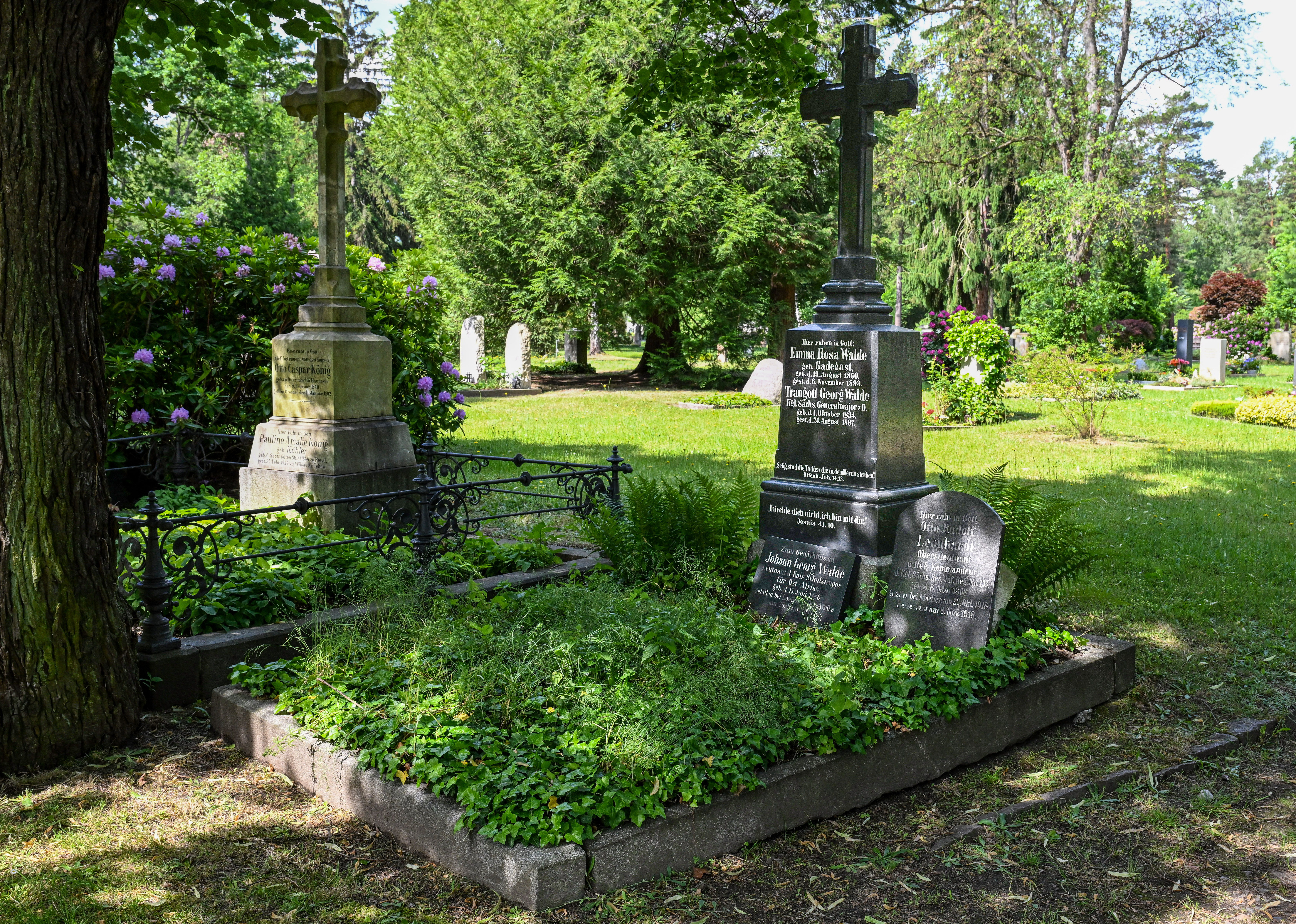 Grabstelle der Familie Walde mit Gedenken an Johann Georg Walde (1888–1914)
© StSG/GSMP, Holm Helis, 2026